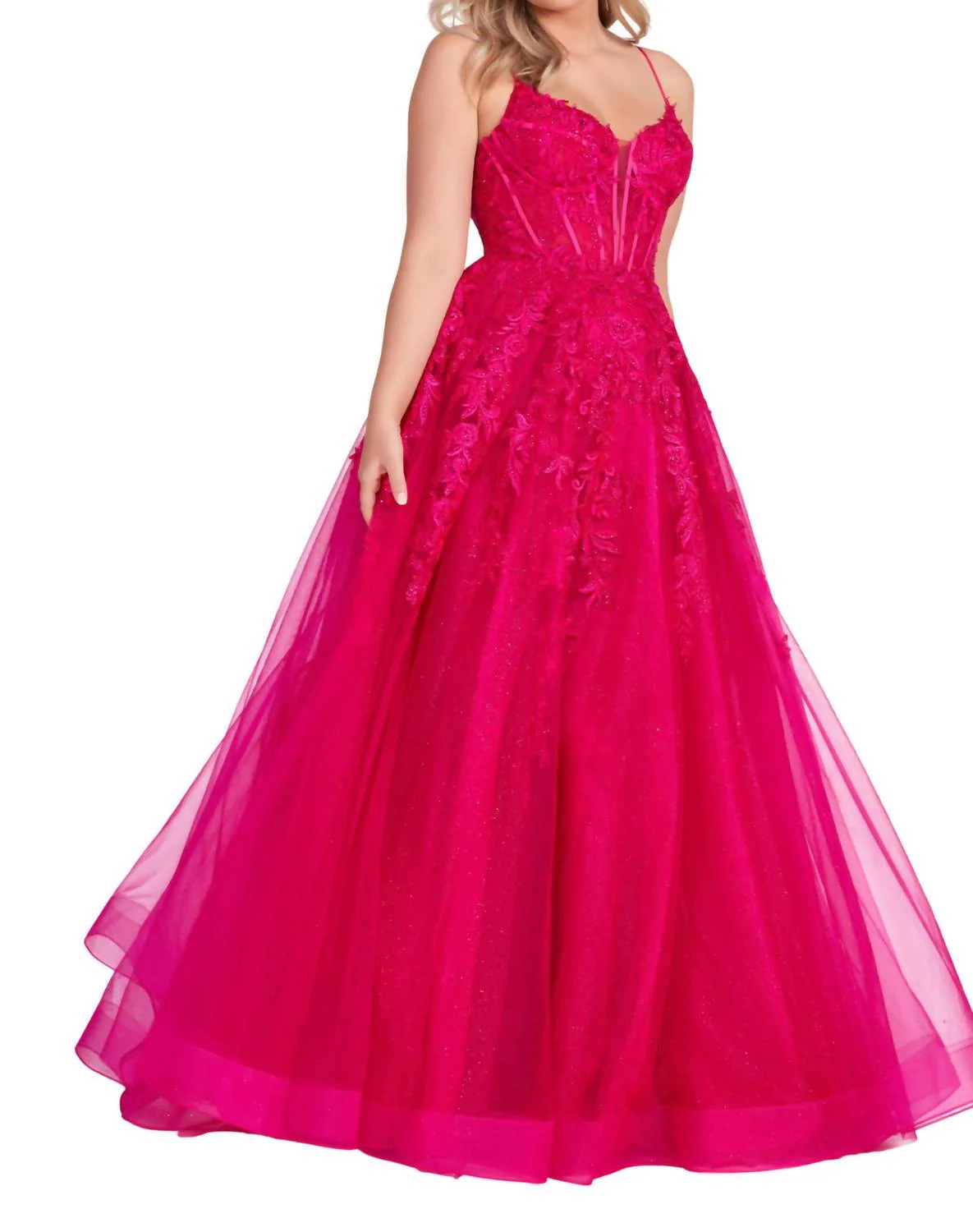 Enchanting Gown In Magenta - Image 2