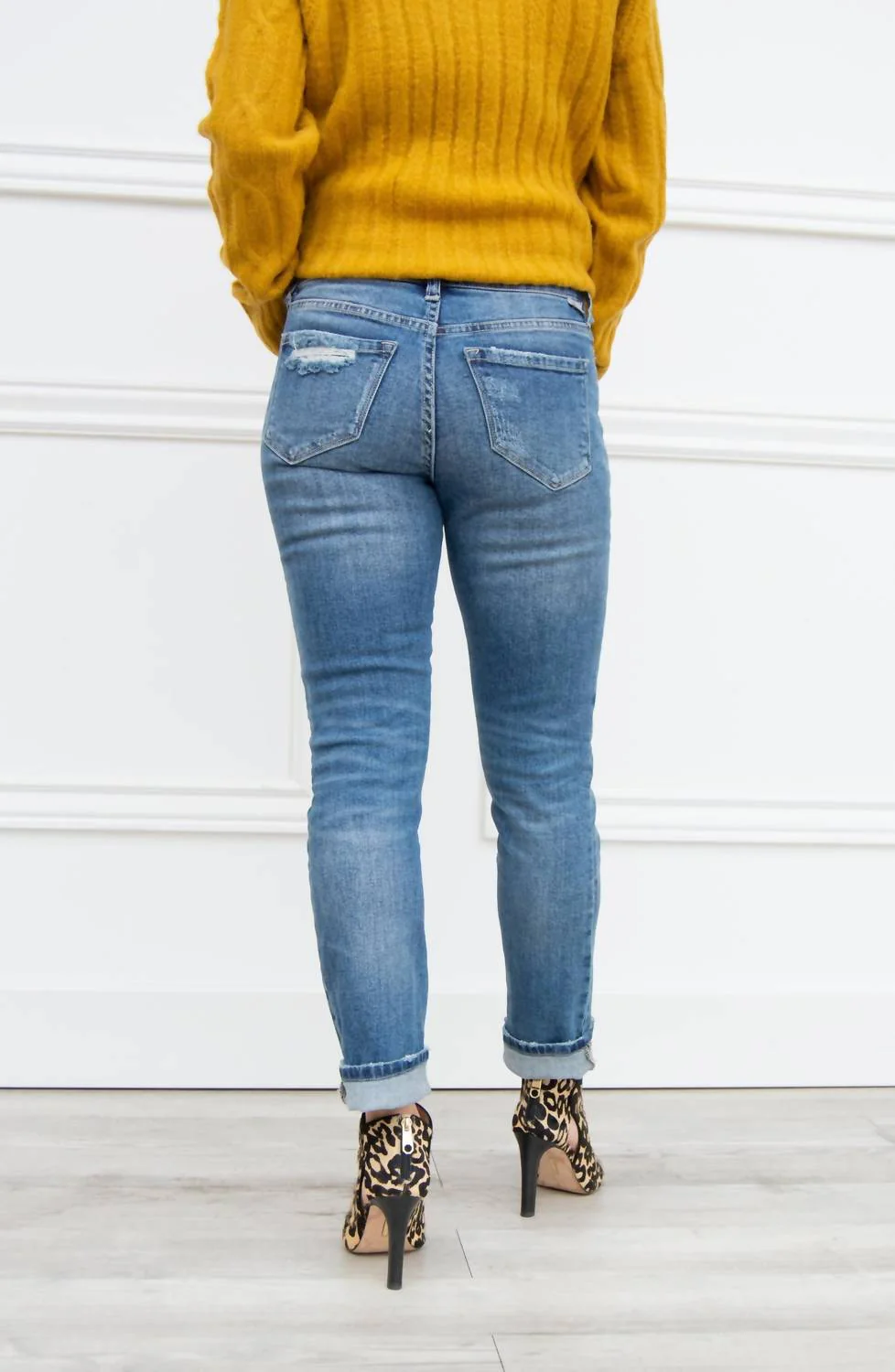 Erin Slim Straight Ankle Jean In Reeve - Image 2