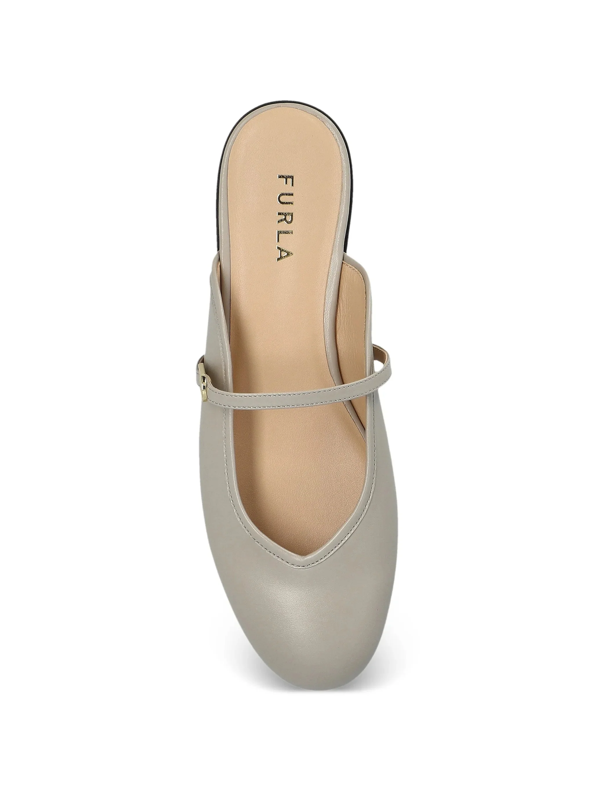 Etoile Ballerina Linen Flax Buckle Mules - Image 3