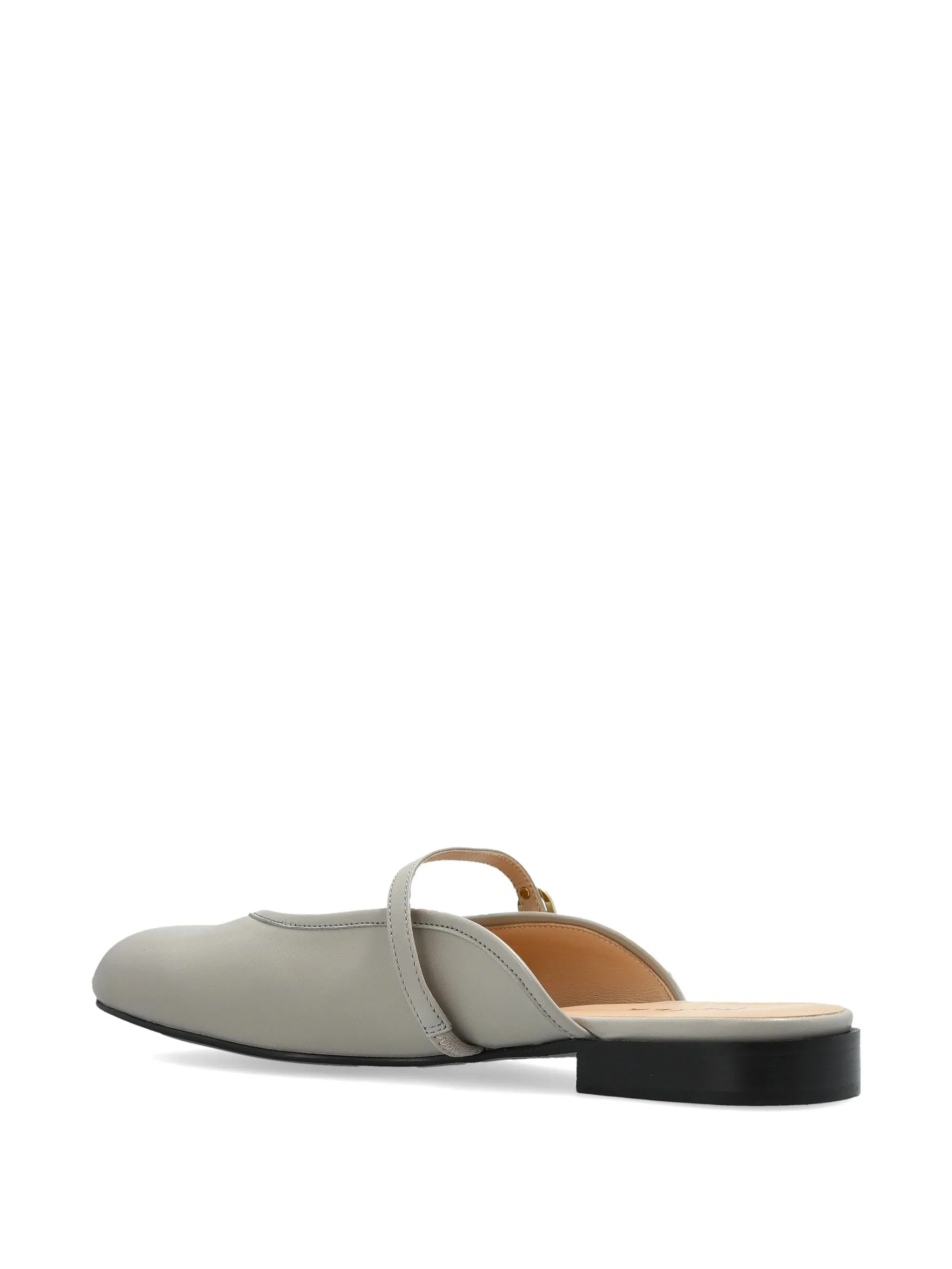 Etoile Ballerina Linen Flax Buckle Mules - Image 4