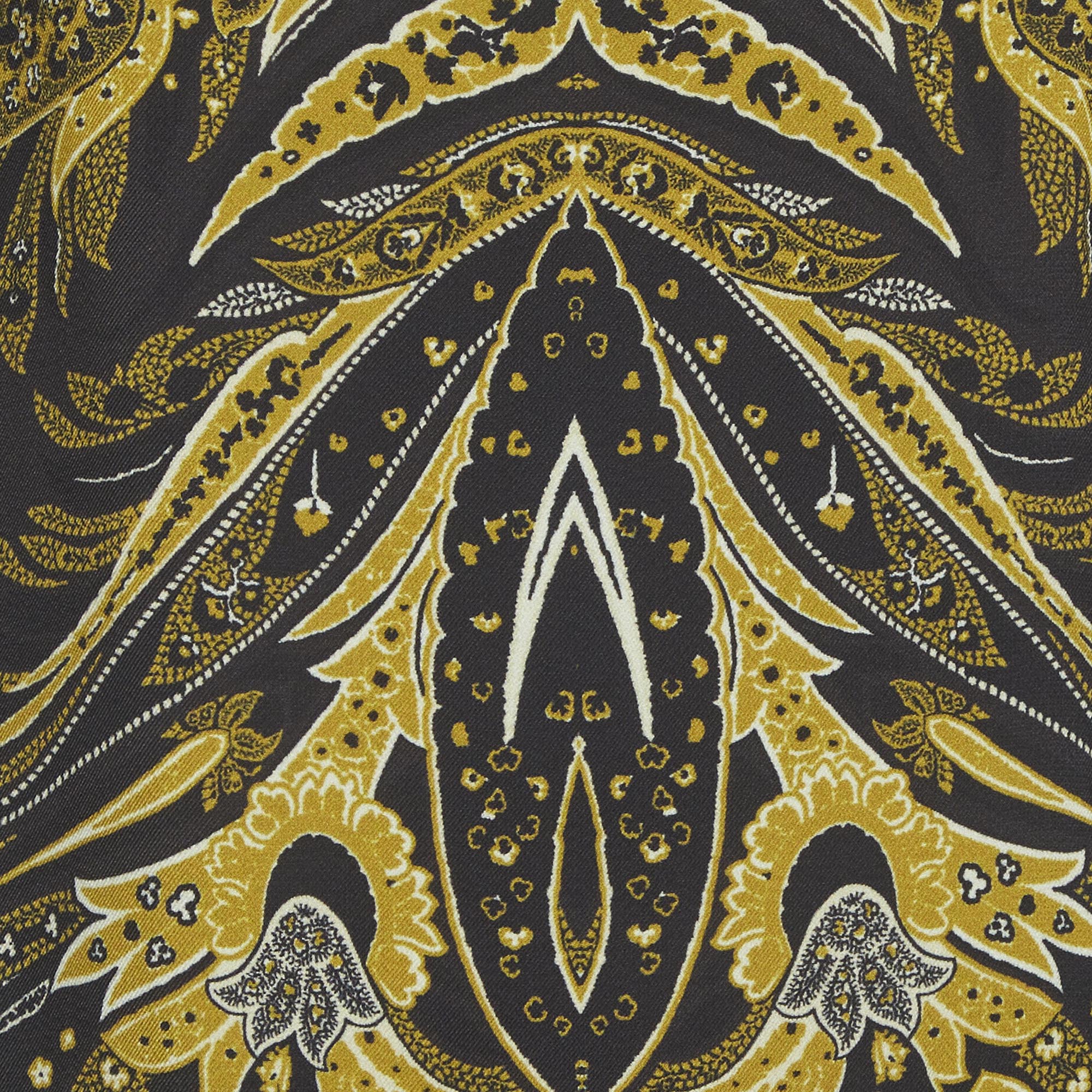 Etro Black/yellow Printed Crepe Shift Dress - Image 4