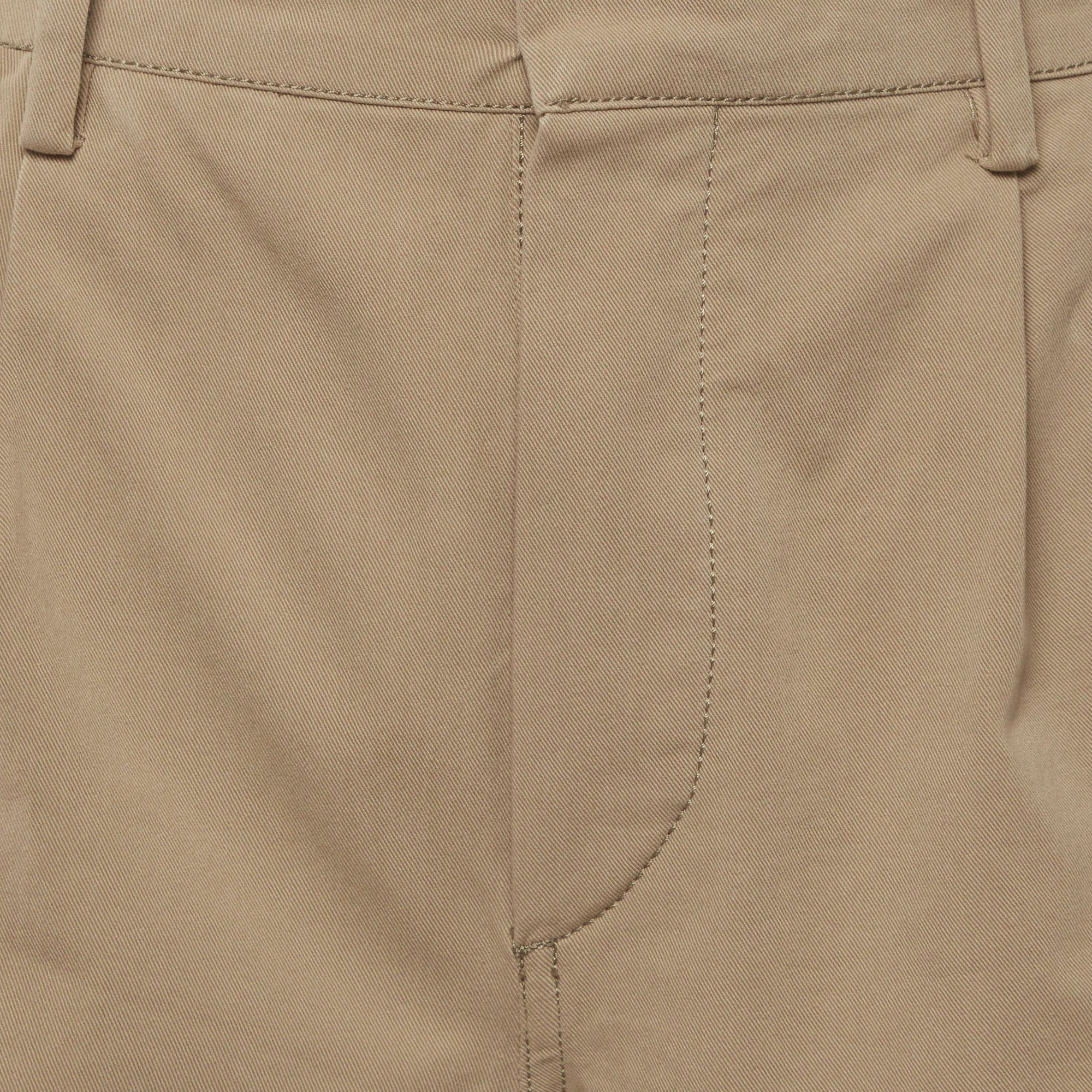 Etro Brown Gabardine Shorts - Image 4