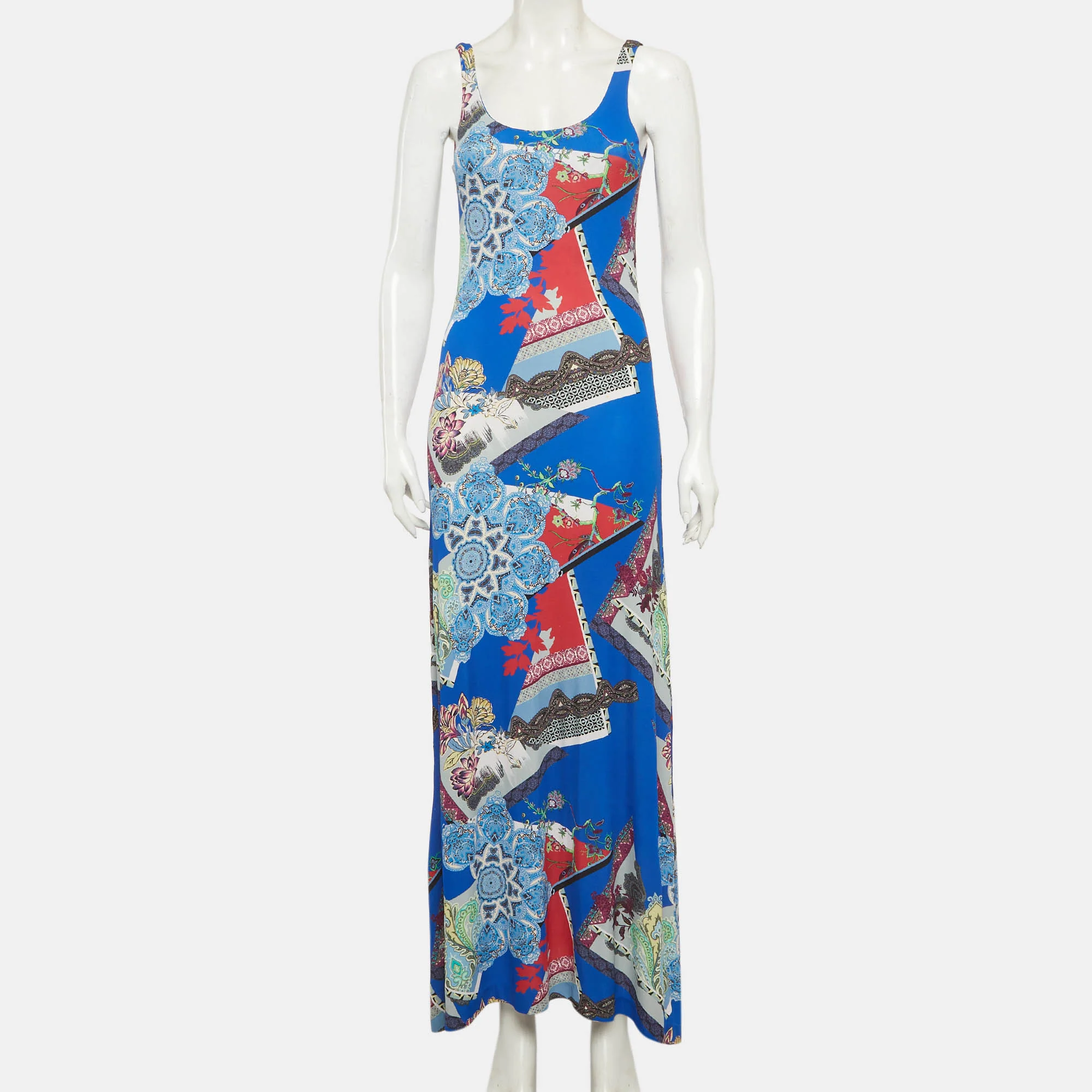 Etro Multicolour Printed  Jersey Strappy Maxi Dress - Image 2