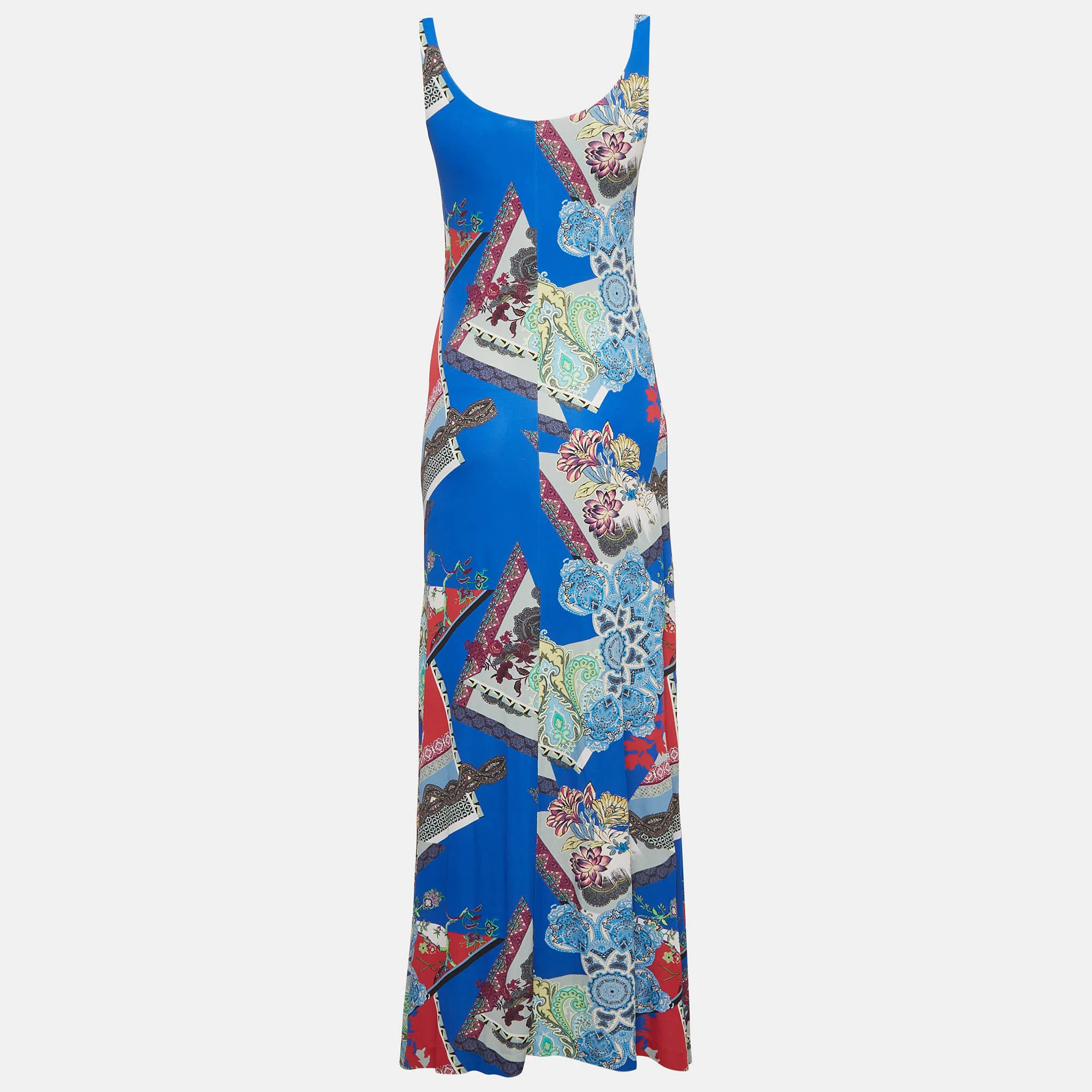 Etro Multicolour Printed  Jersey Strappy Maxi Dress - Image 3