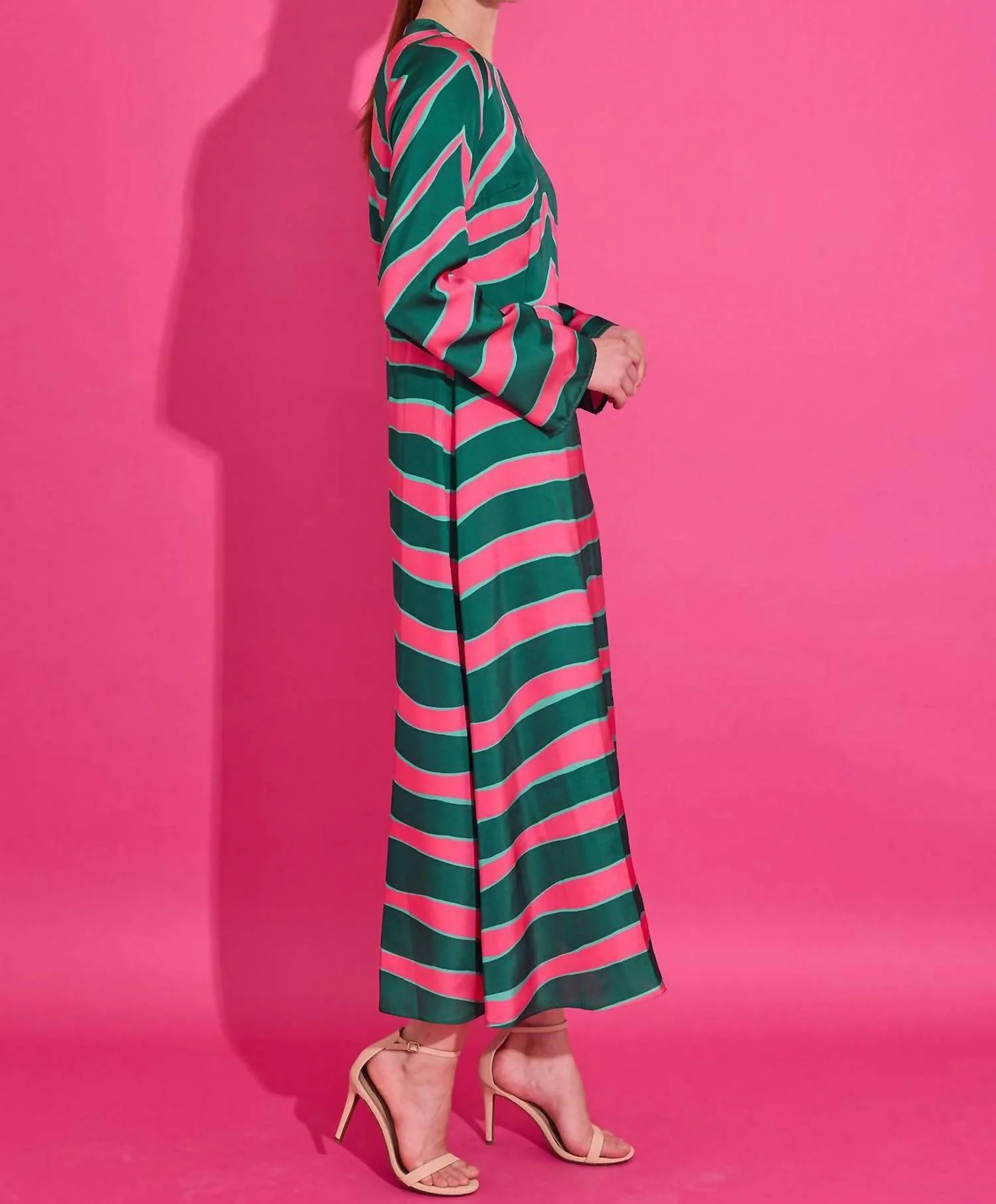 Everly Dress In Ziggy Palm - Image 2