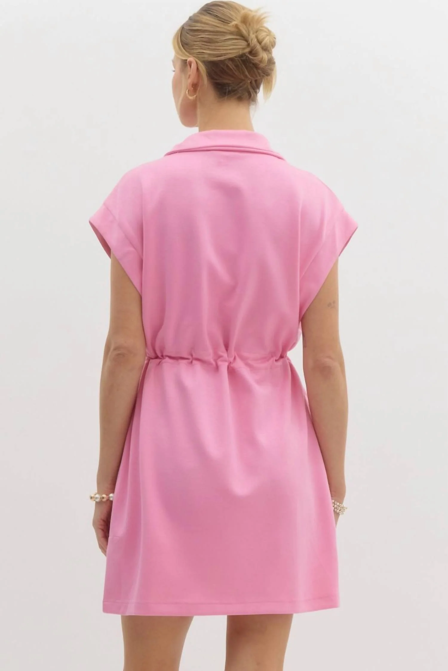 Every Time Dress In Mango Mosaic Pink - Image 2