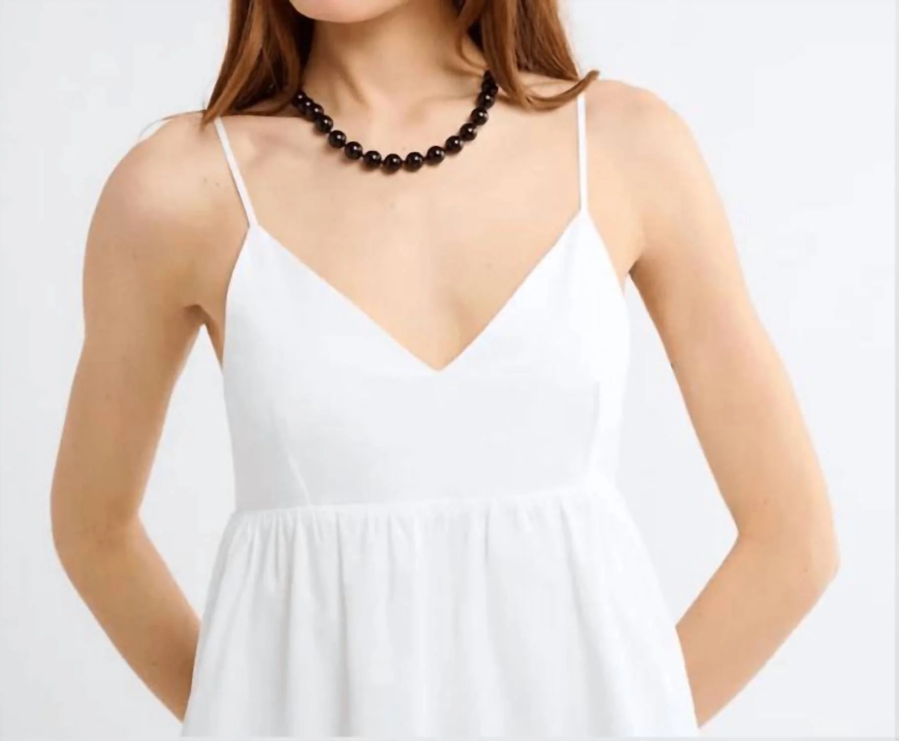 Everyday Midi Dress In White - Image 4