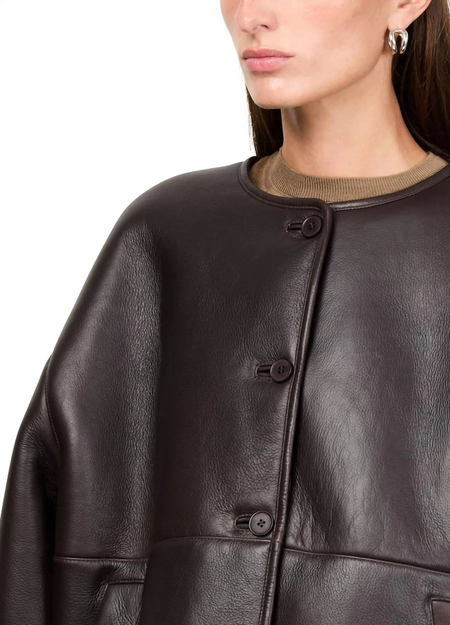 Fabio Jacket In Brown - Image 2