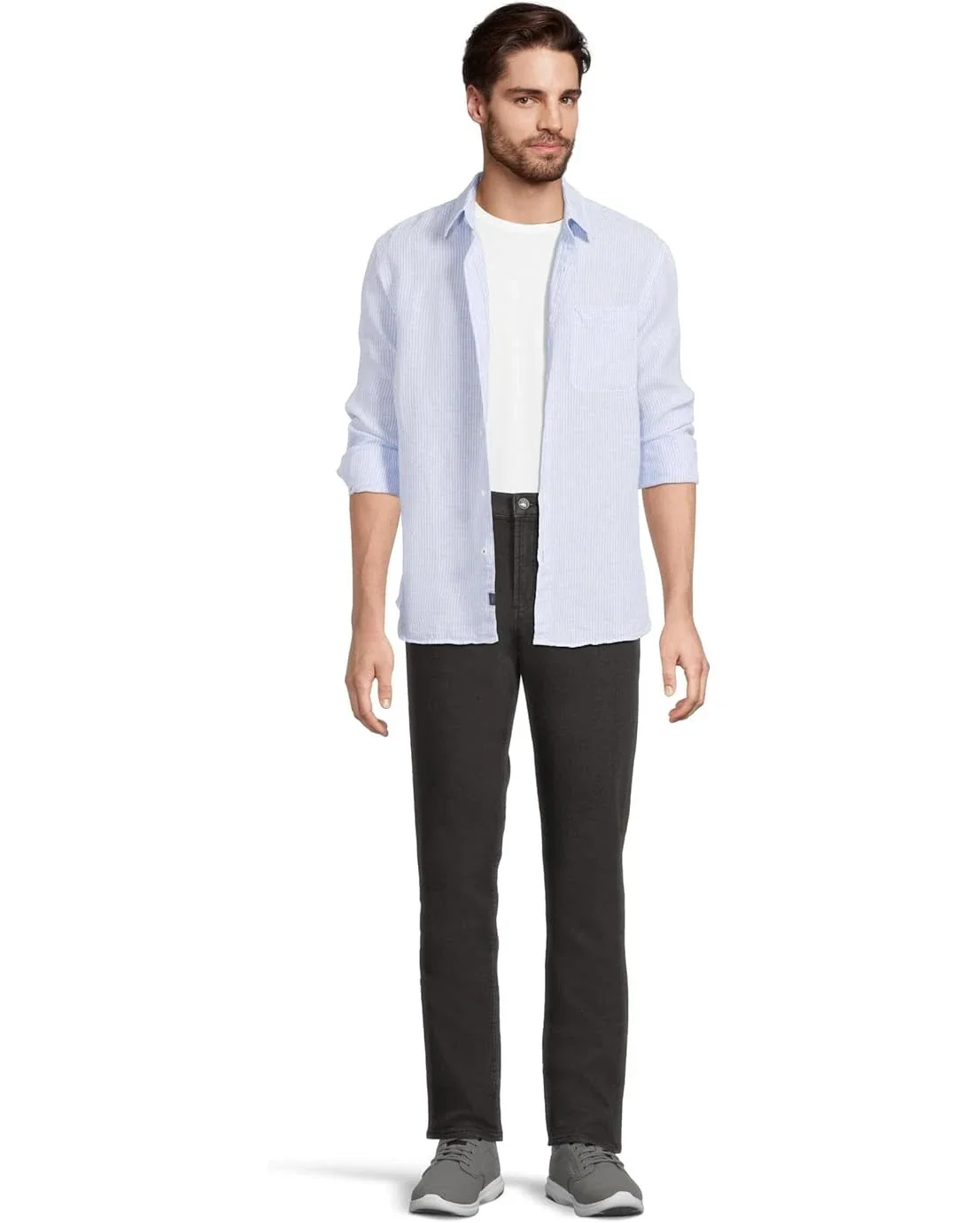 Faherty Laguna Shirt Men's Summer Classic Stripe 100% Linen Button-Up JDM2369 - Image 5