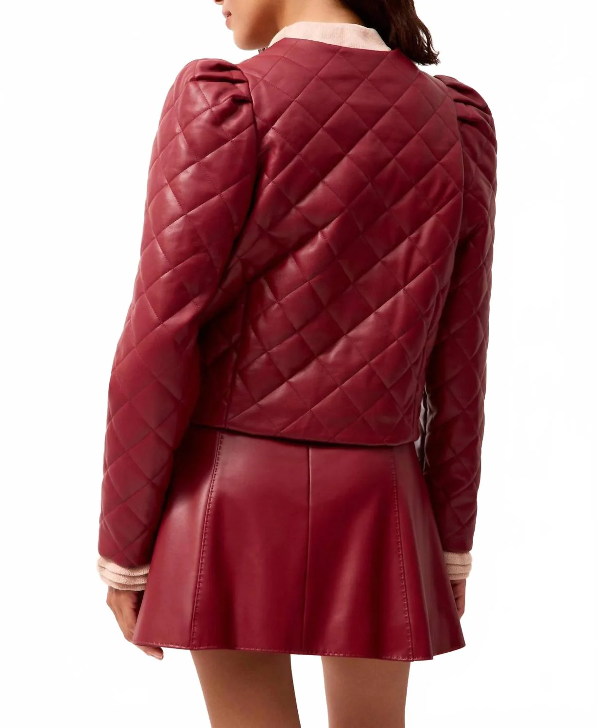 Faison Long Sleeve Jacket In Brick - Image 4
