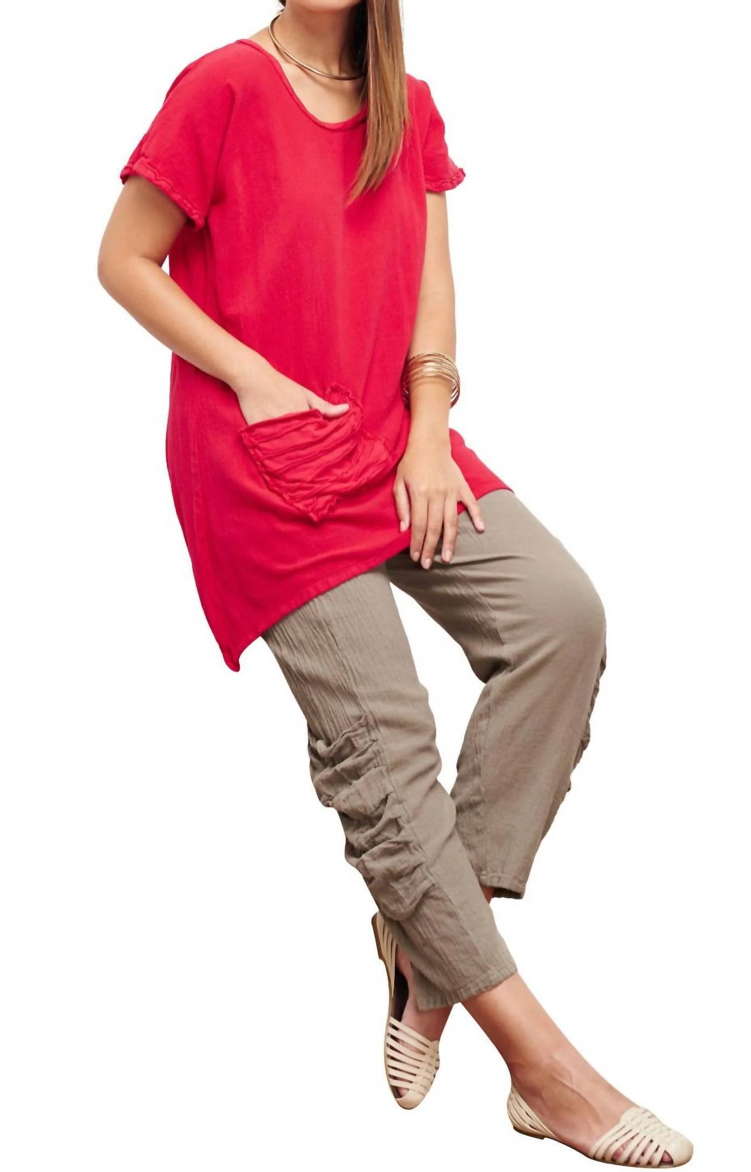 Faith Top In Crimson - Image 2
