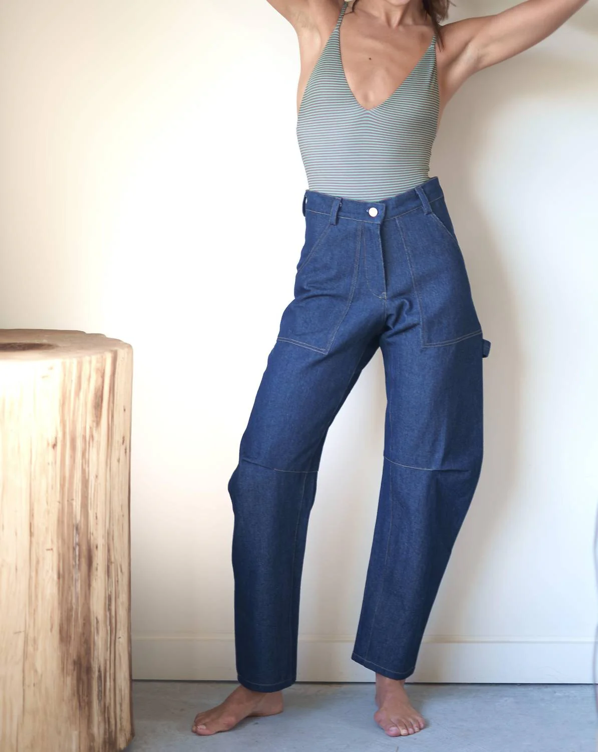 Falcon Denim Pant In Blue - Image 3