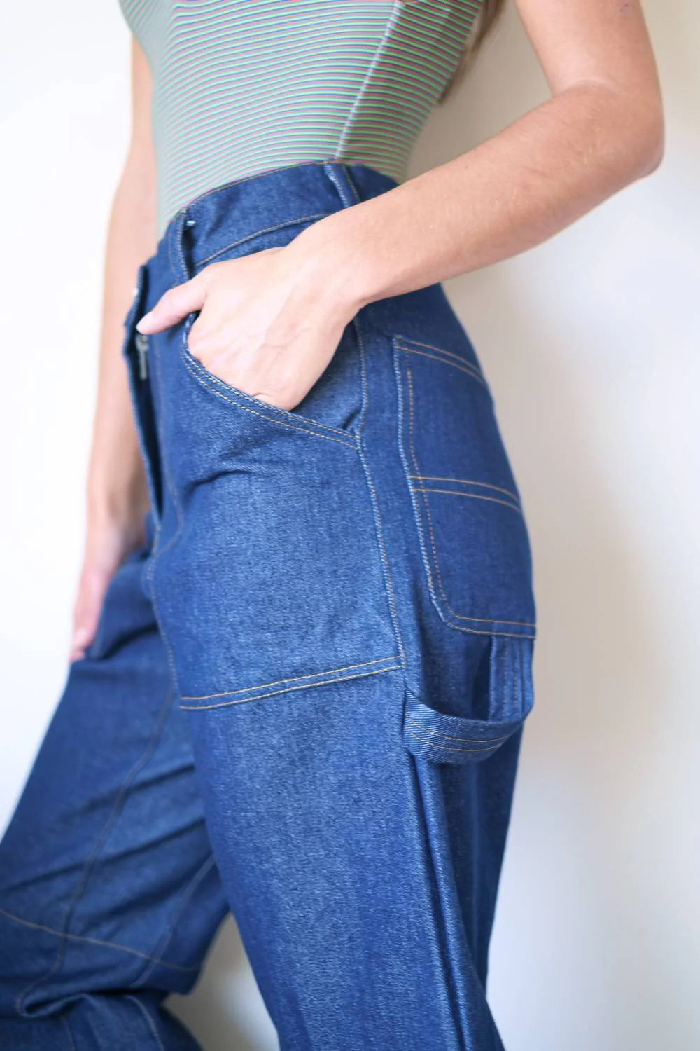 Falcon Denim Pant In Blue - Image 5