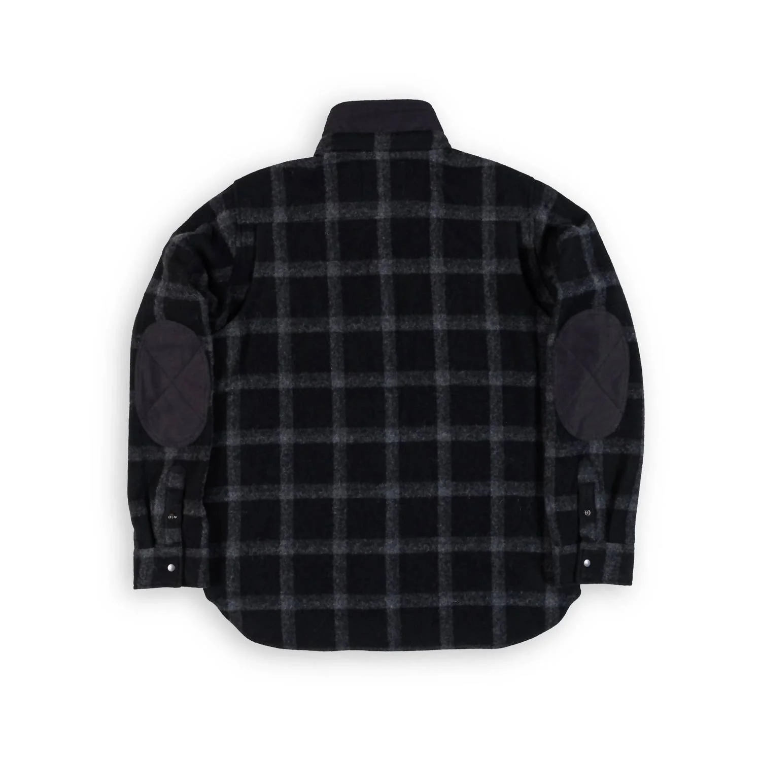 Farallon Wool Shirt In Black Plaid - Image 3