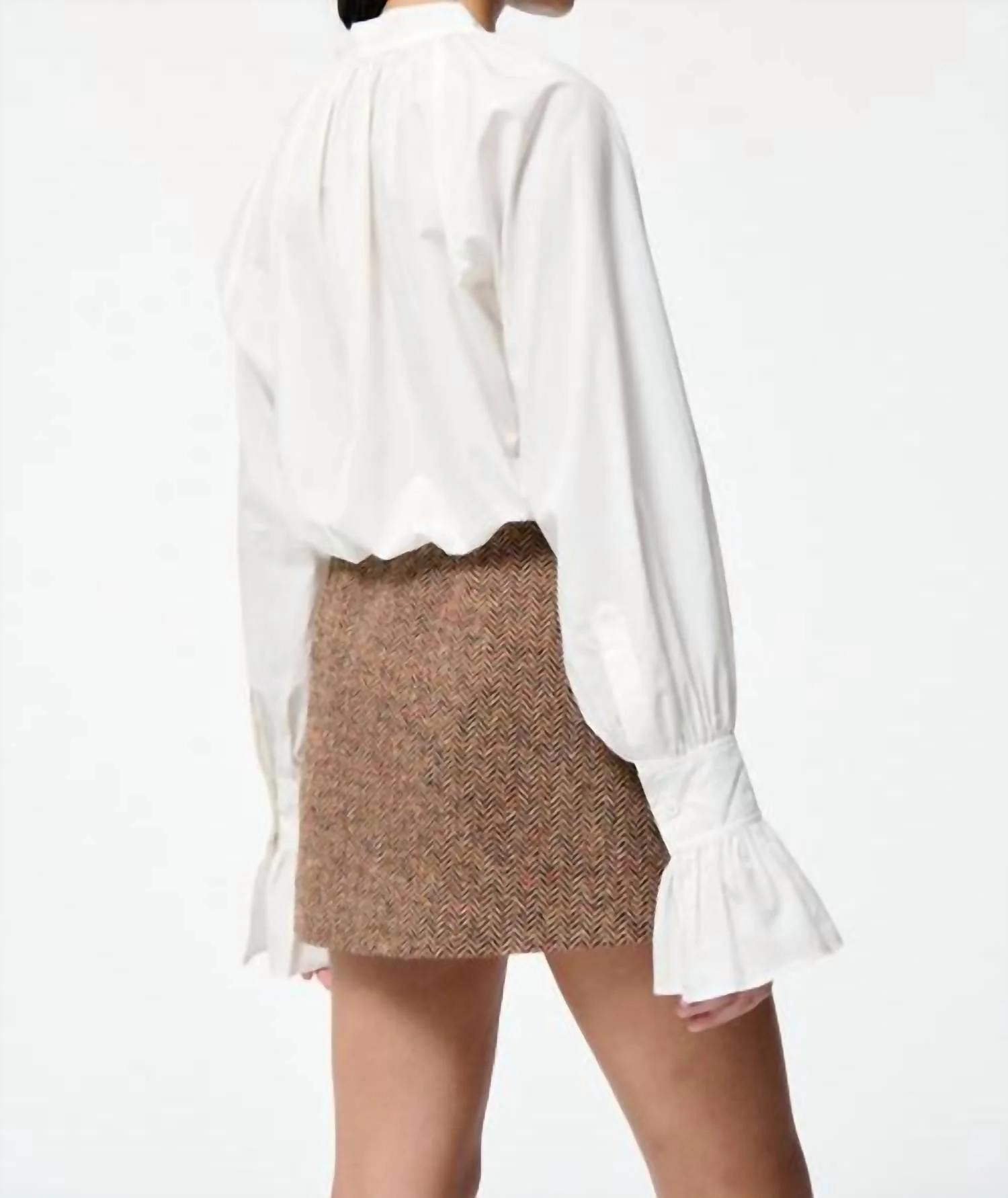 Fatima Long Sleeve Blouse In Ecru - Image 2