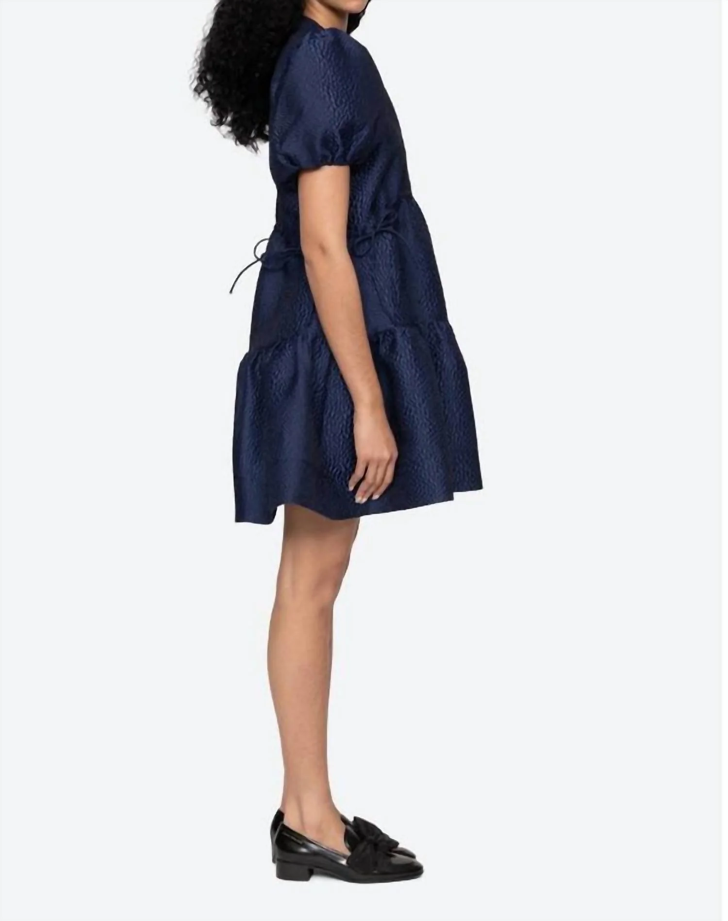 Fayetta Mini Dress In Navy - Image 2