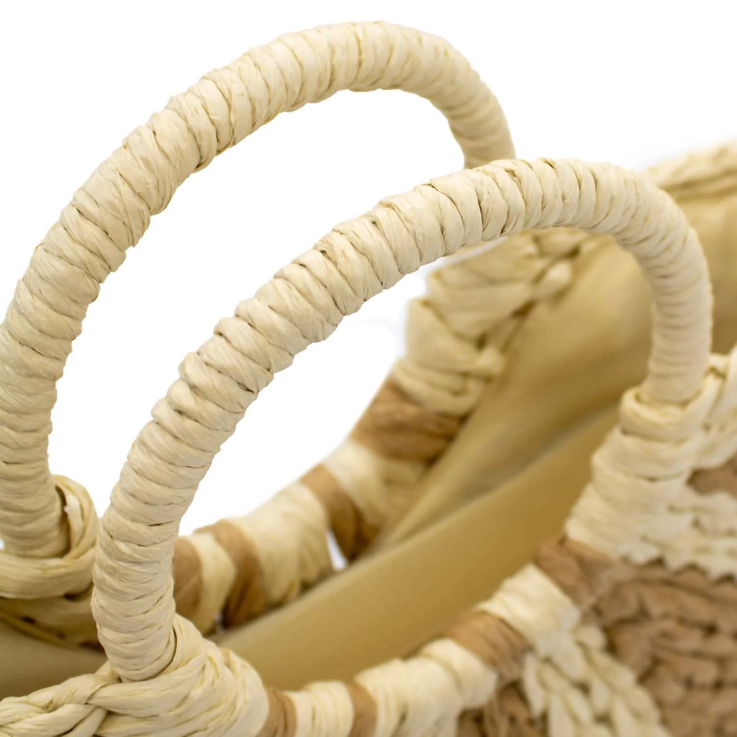 Fernandina Sunset Raffia Tote In Khaki - Image 5