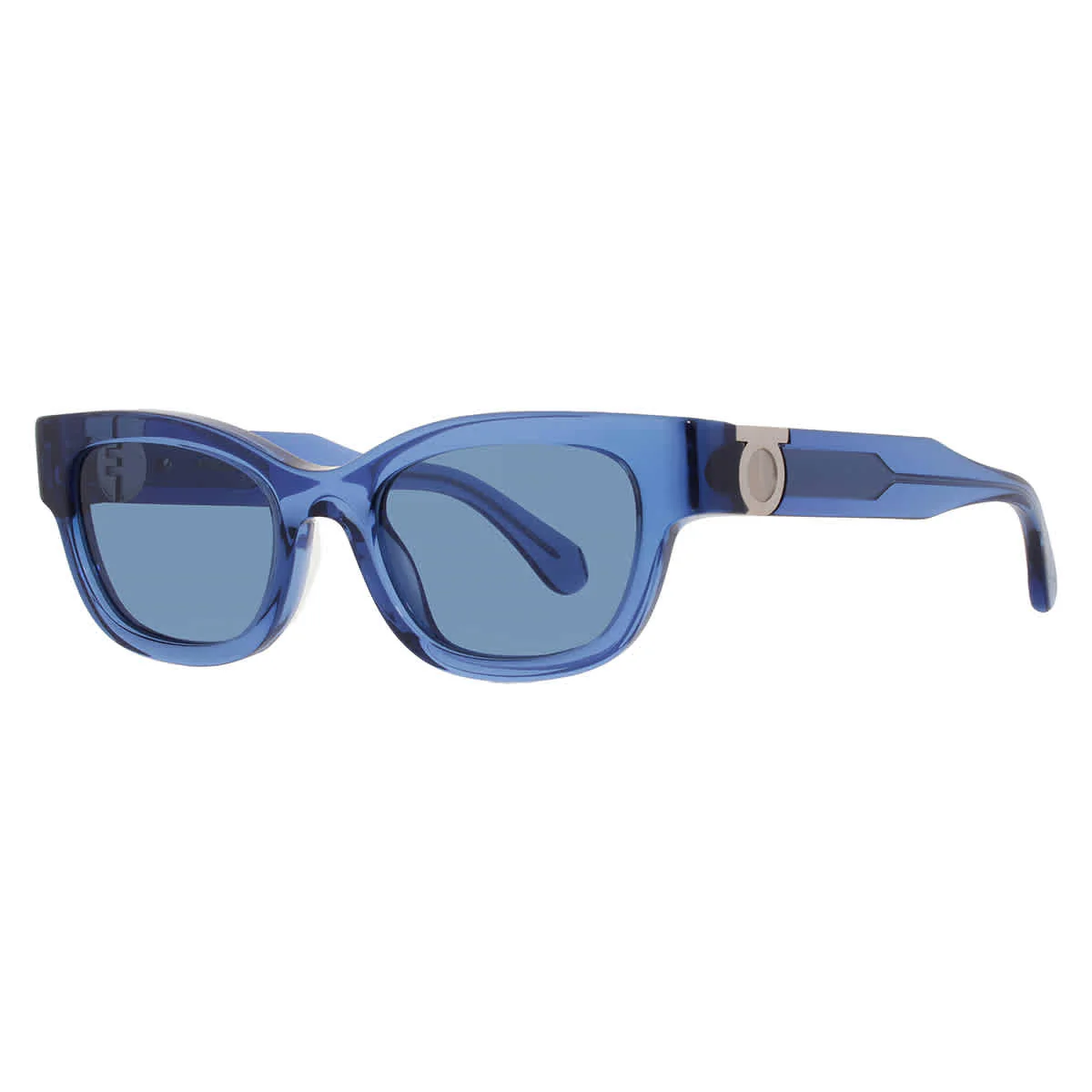 Ferragamo Blue Square Ladies Sunglasses SF2067S 432 52 - Image 2