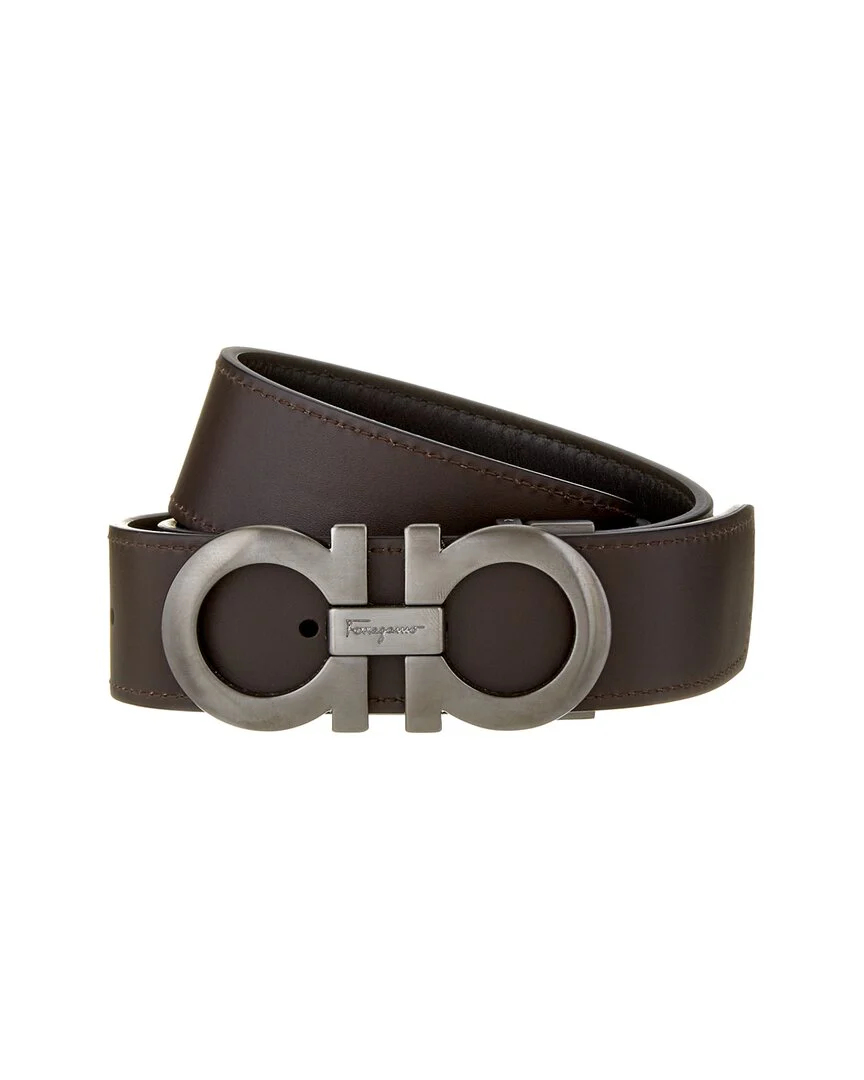 Ferragamo Double Gancio Reversible & Adjustable Leather Belt - Image 2