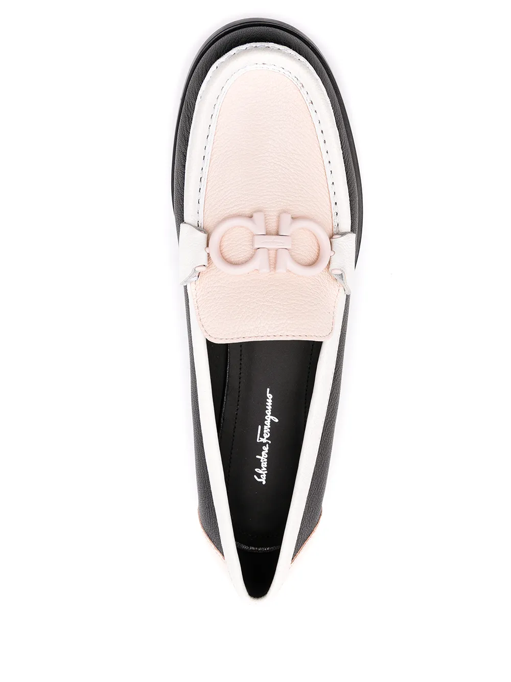 Ferragamo Gancini Leather Moccasin Loafers - Image 4