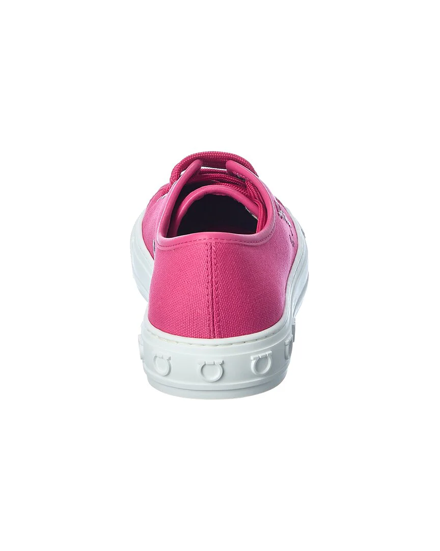 Ferragamo Mediterr Eco Canvas Sneaker - Image 3
