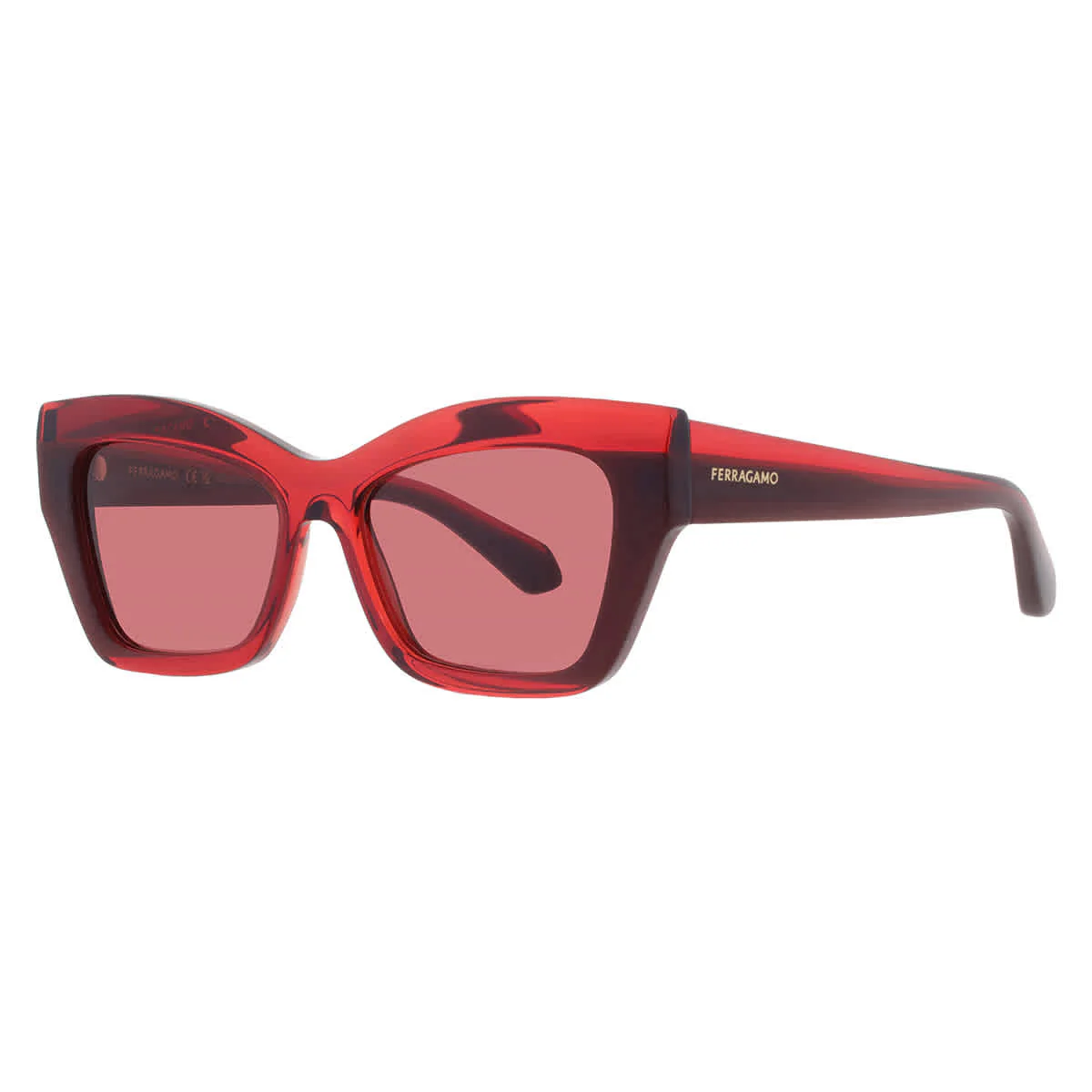 Ferragamo Red Cat Eye Ladies Sunglasses SF2065S 613 54 - Image 2
