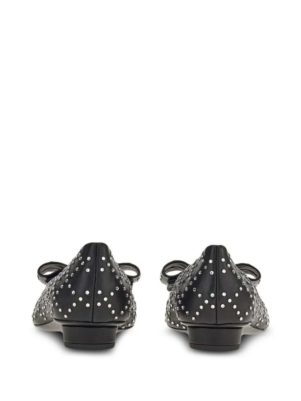 Ferragamo Viva Rhinestone-Embellished Flat Pumps - Image 4