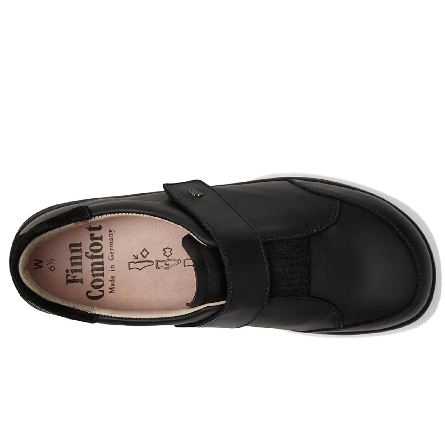 Finn Comfort Suzuka Womens Black Leather Round Toe Casual Shoes RHS3968 - Image 5