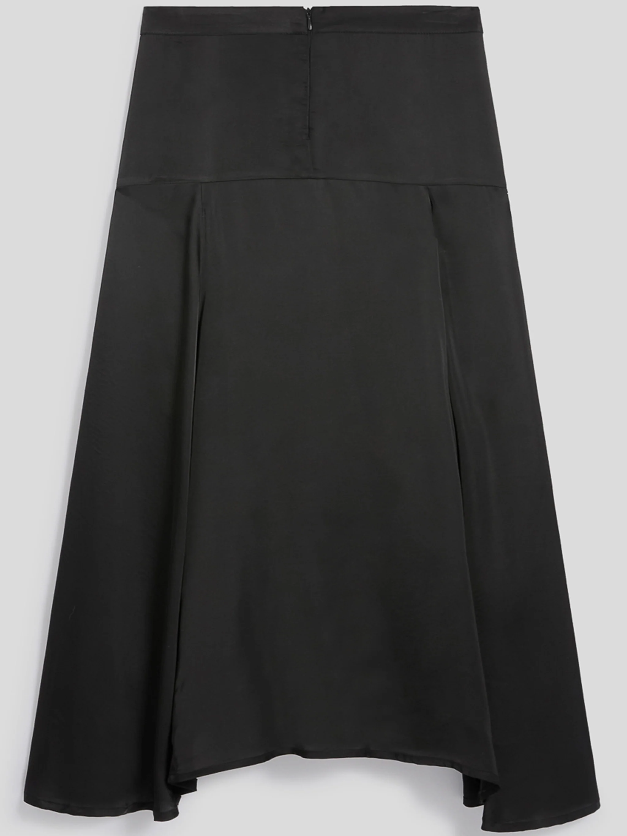 Flared Fabric Midi Skirt - Image 2
