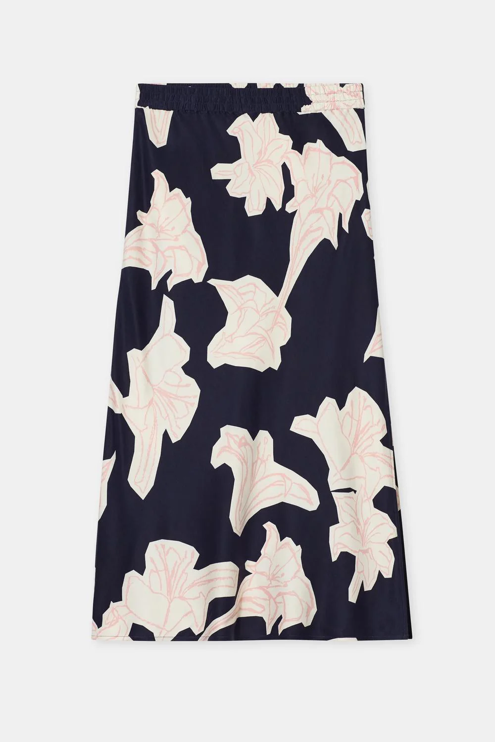 Floral Midi Skirt In Blue - Image 5