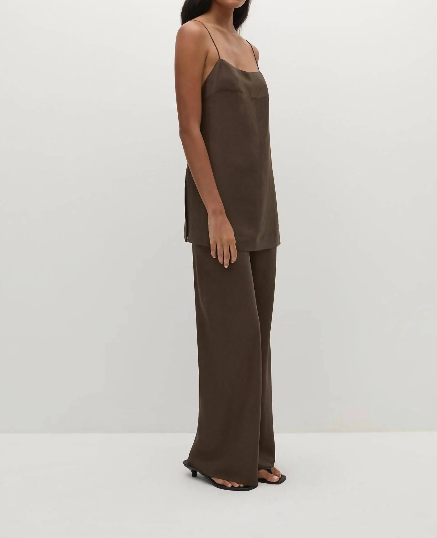 Florine Wide Leg Pant In Forest - Image 3