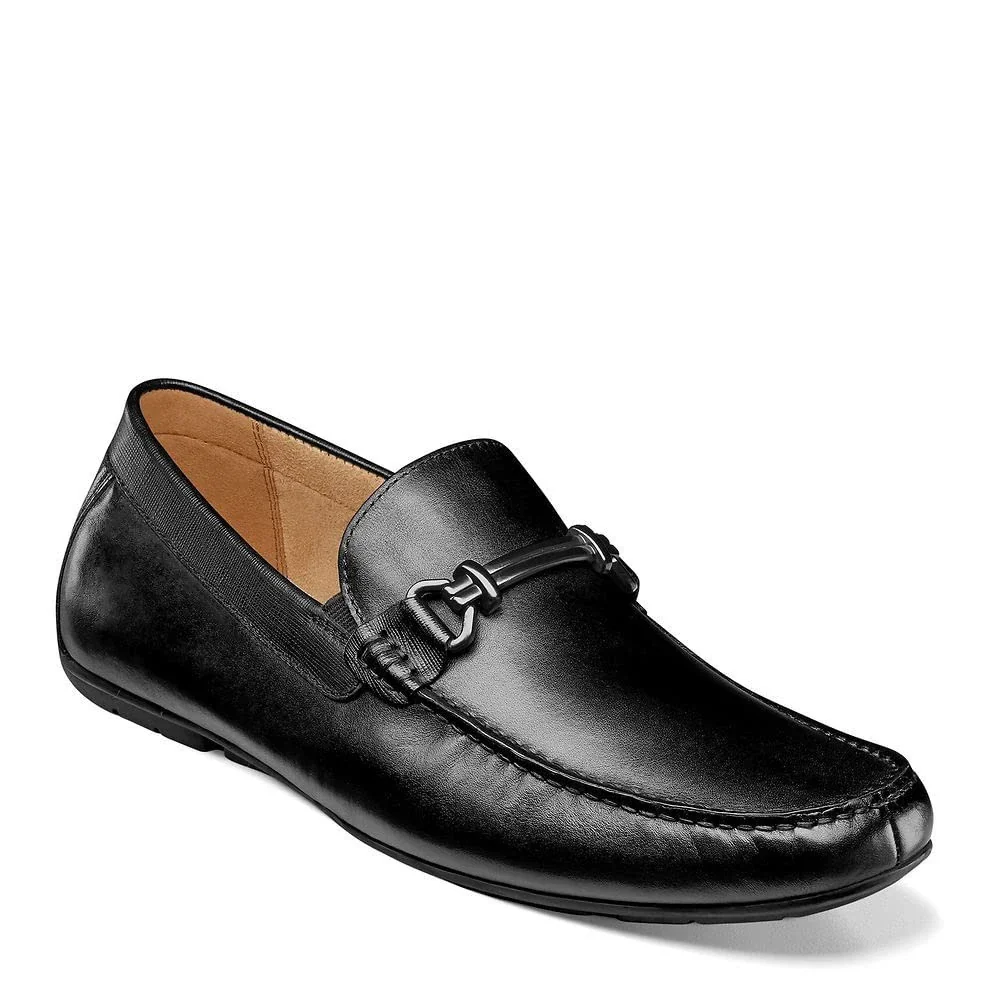 Florsheim Talladega Bit Driver Loafers Men's Black Slip On Shoes HTAT1165
