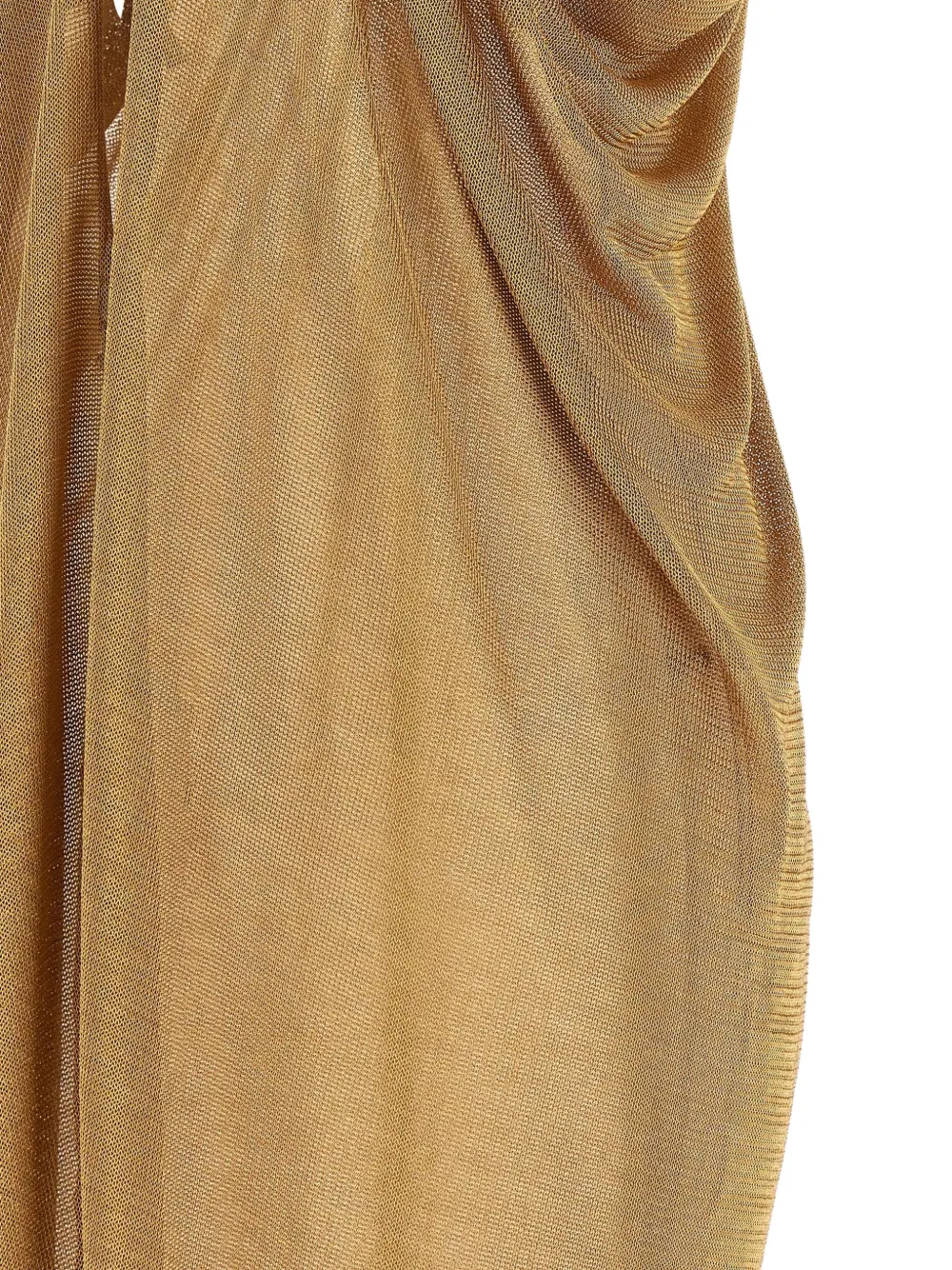 Flowing Maxi Dress with Halter Neckline and Keyhole Detail - Image 4