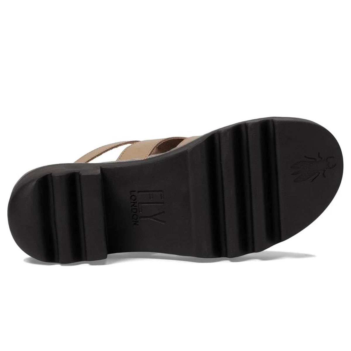 Fly London TAWI496FLY Sandal Women'sM Taupe Ankle Strap Block Heel HTAT1207 - Image 5