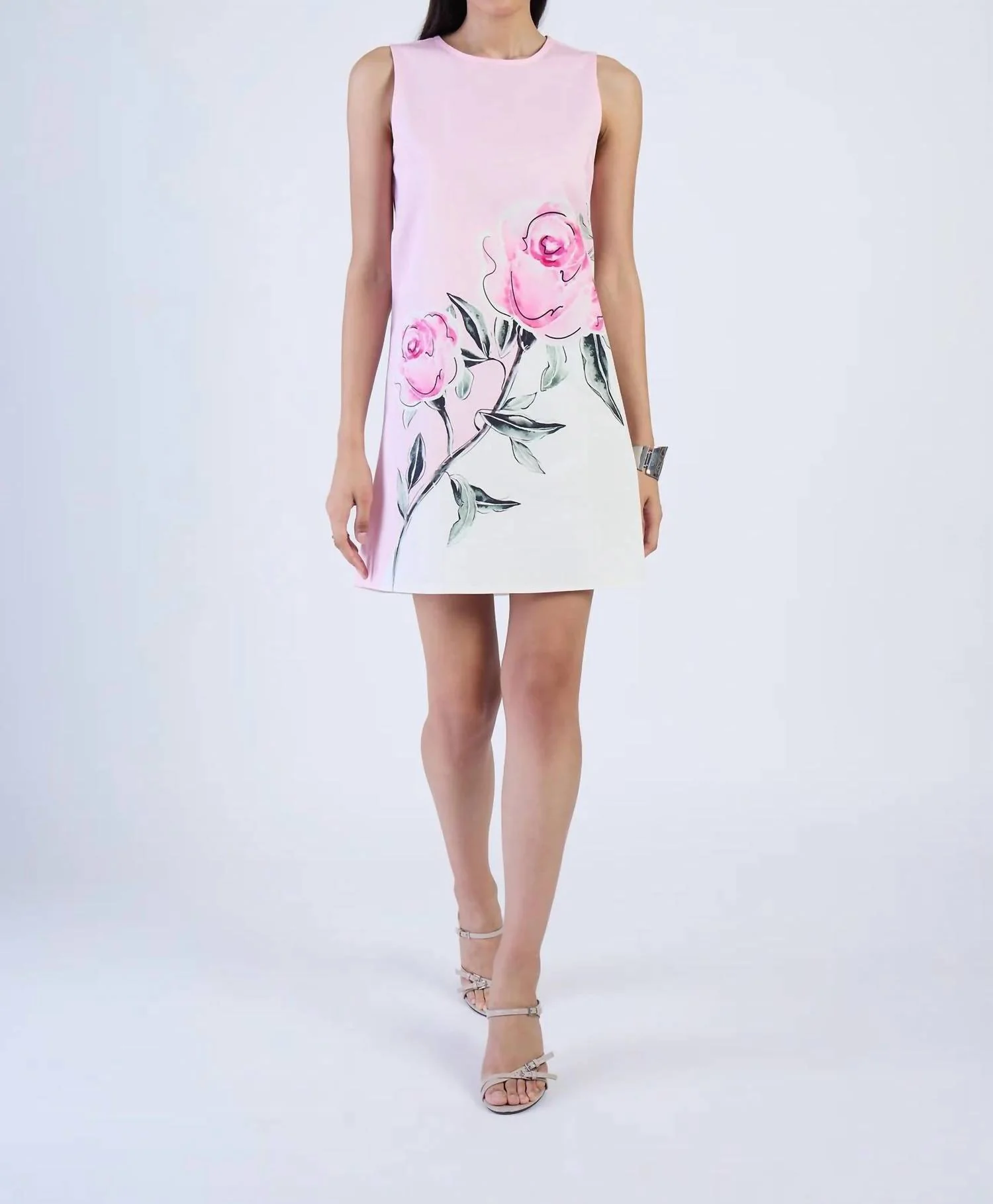 Frankie Mini Dress In Villa Celeste Rose