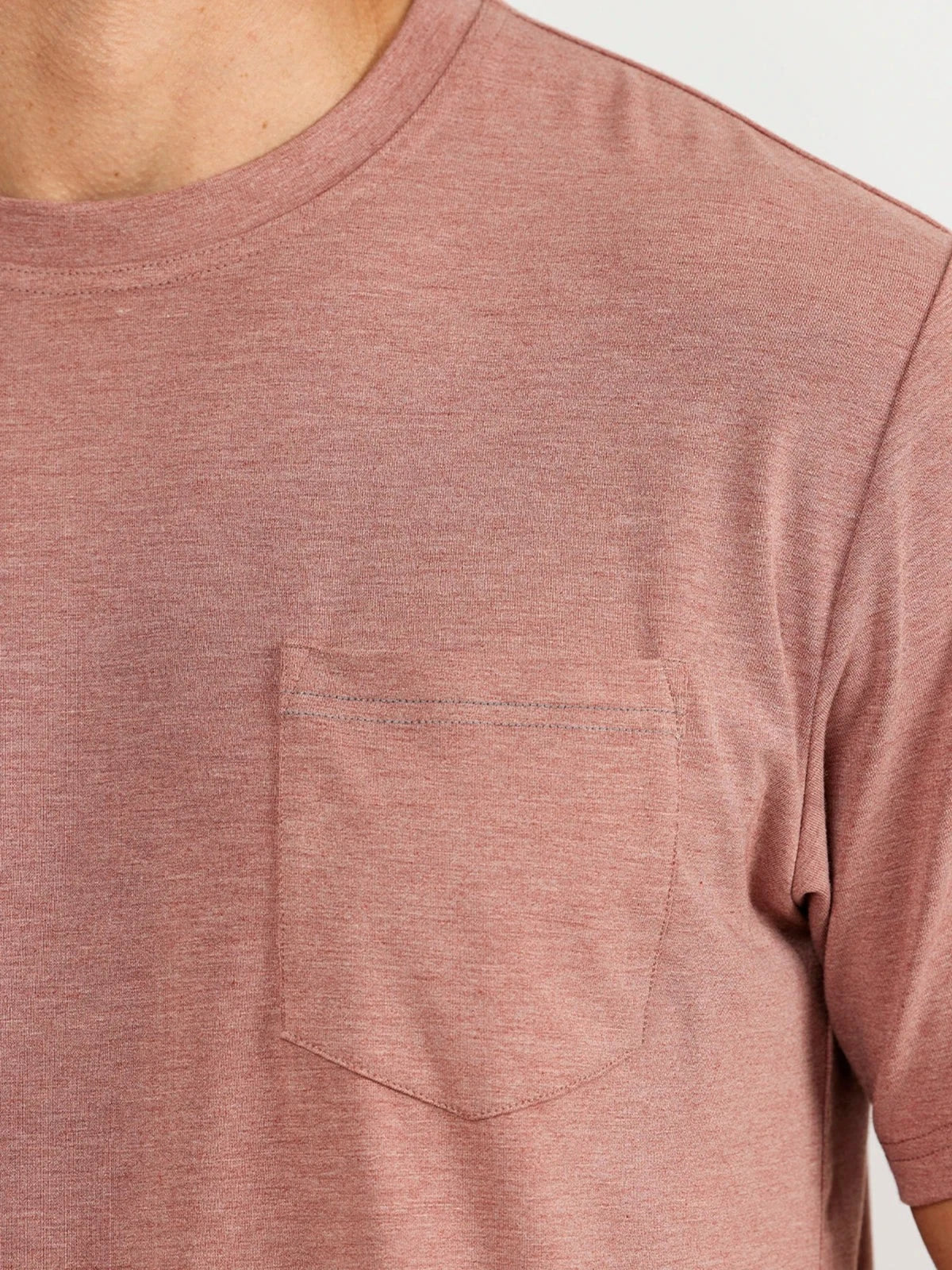 Free Fly Bamboo Flex Pocket T-Shirt Men's Brick Stretch Short Sleeves DSGL1251 - Image 3