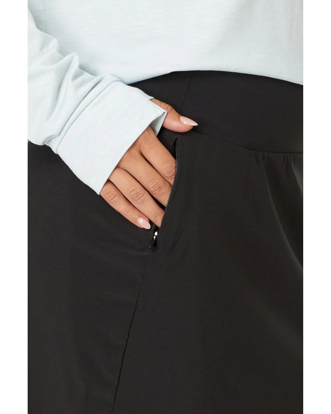 Free Fly Breeze Skort Womens Black Bamboo-Lined Performance Active GBO1892 - Image 5