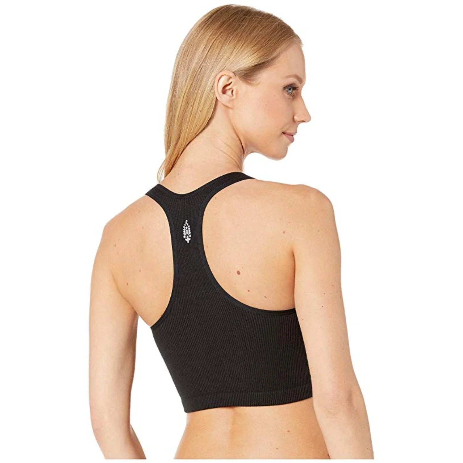 Free People FP Movement Free Throw Tank Top Women's Black Rib Cropped DSGL335 - Image 6