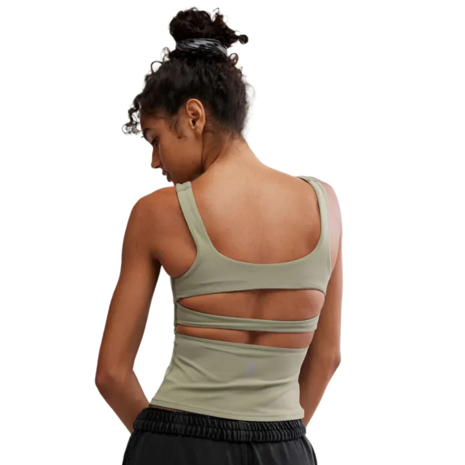Free People FP Movement Never Better Tank Top Women Green Strappy Back DSGL301 - Image 5