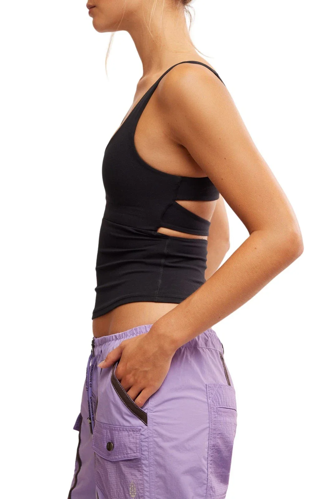Free People FP Movement Never Better Tank Top Womens Workout Black GBO1866 - Image 3