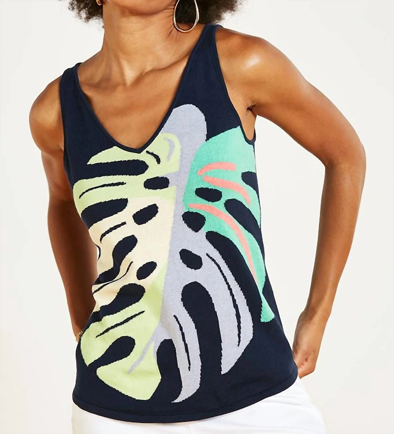 Frond Memories Vital Tank In Green Multi