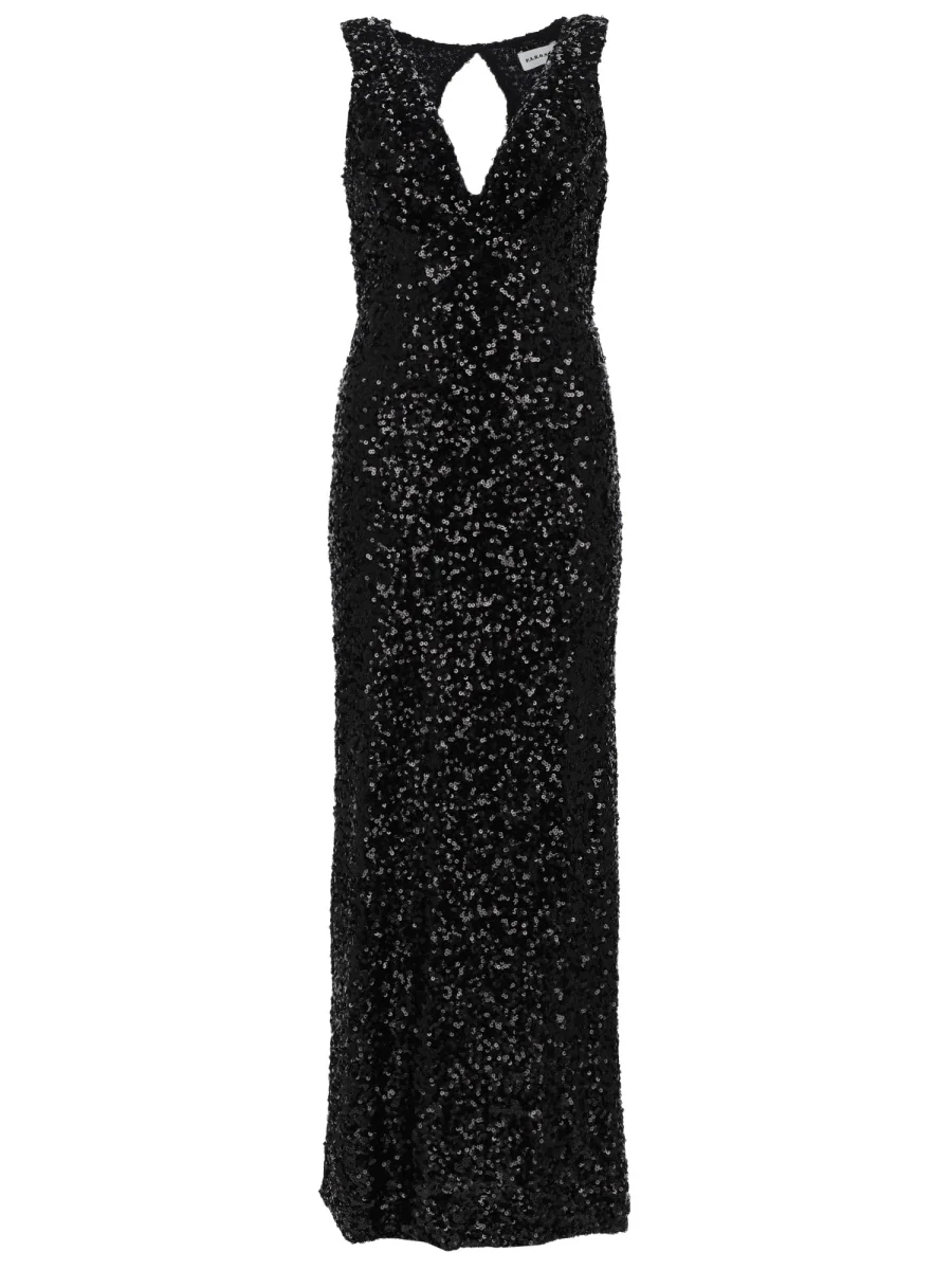 Full Sequin Sleeveless Long Dress