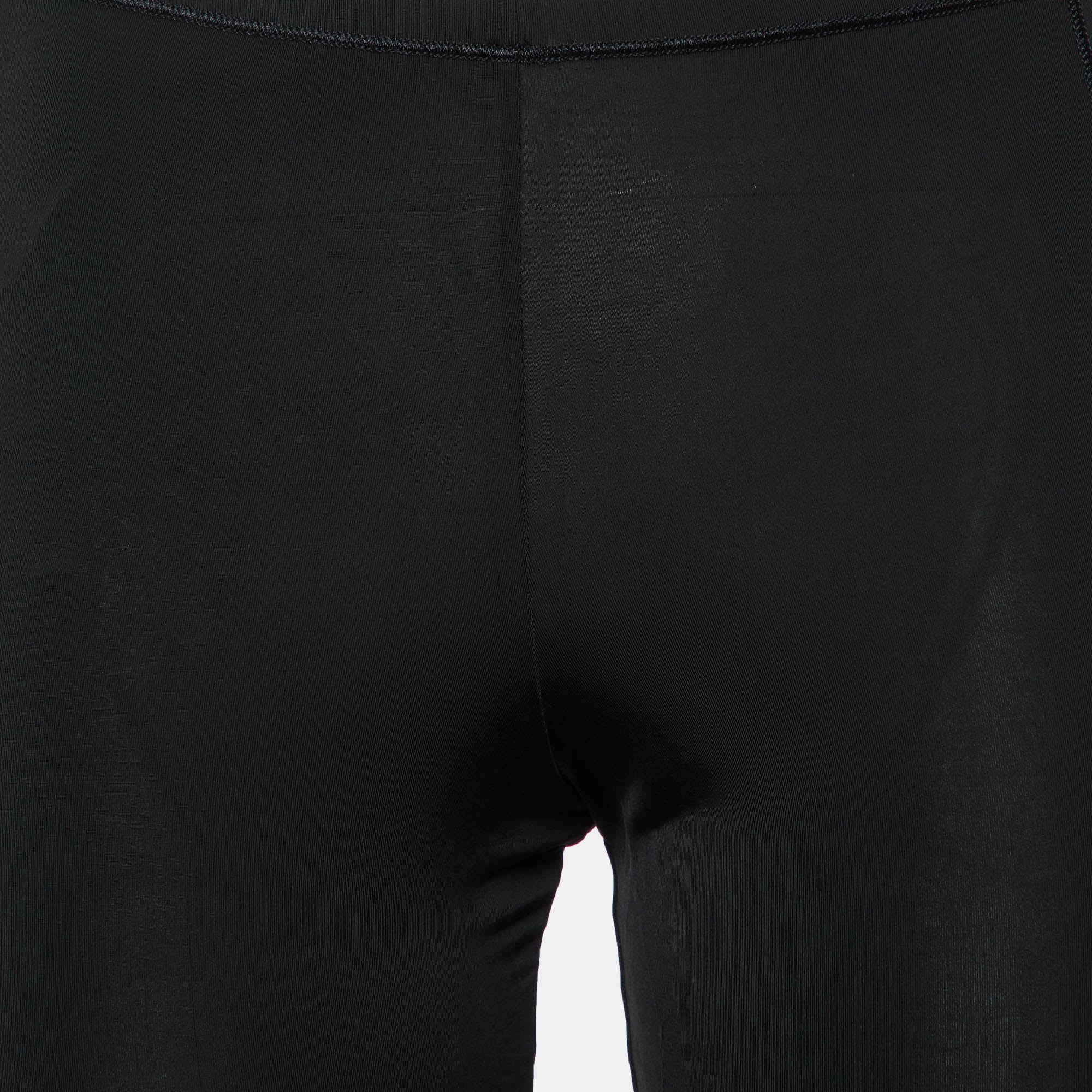 Ganni Black Jersey Shaper Shorts - Image 4