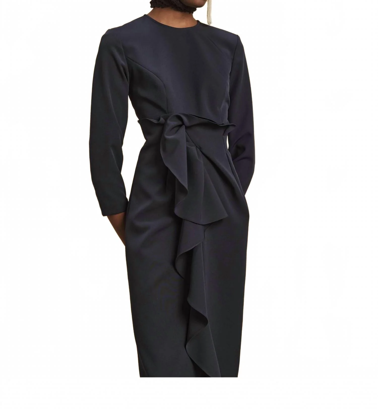Genzebe Dress In Navy - Image 3