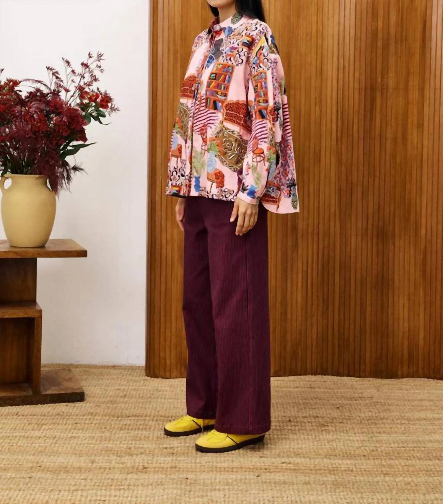 Gerbera Salon Rose Blouse In Pink Multi - Image 2