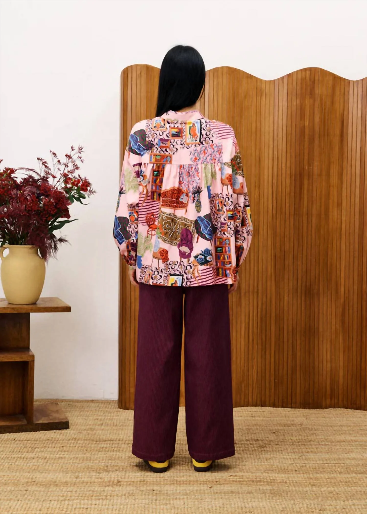 Gerbera Salon Rose Blouse In Pink Multi - Image 3