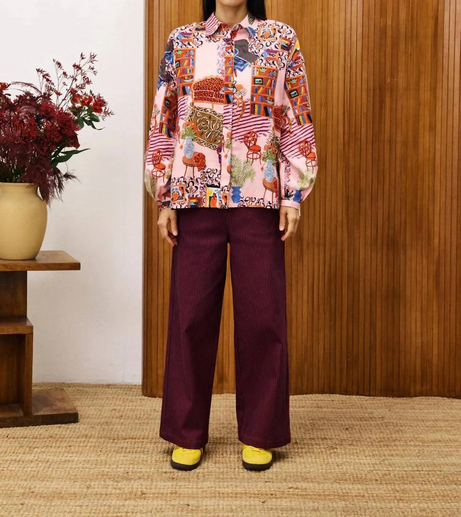 Gerbera Salon Rose Blouse In Pink Multi - Image 4