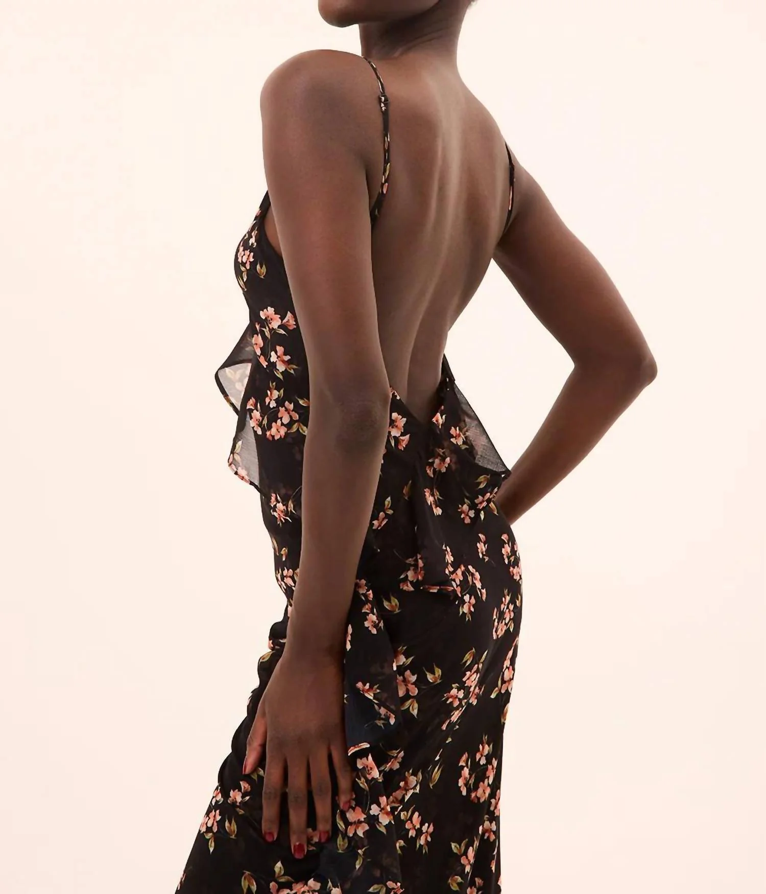 Gillian Maxi Dress In Autumn Cluster - Image 3