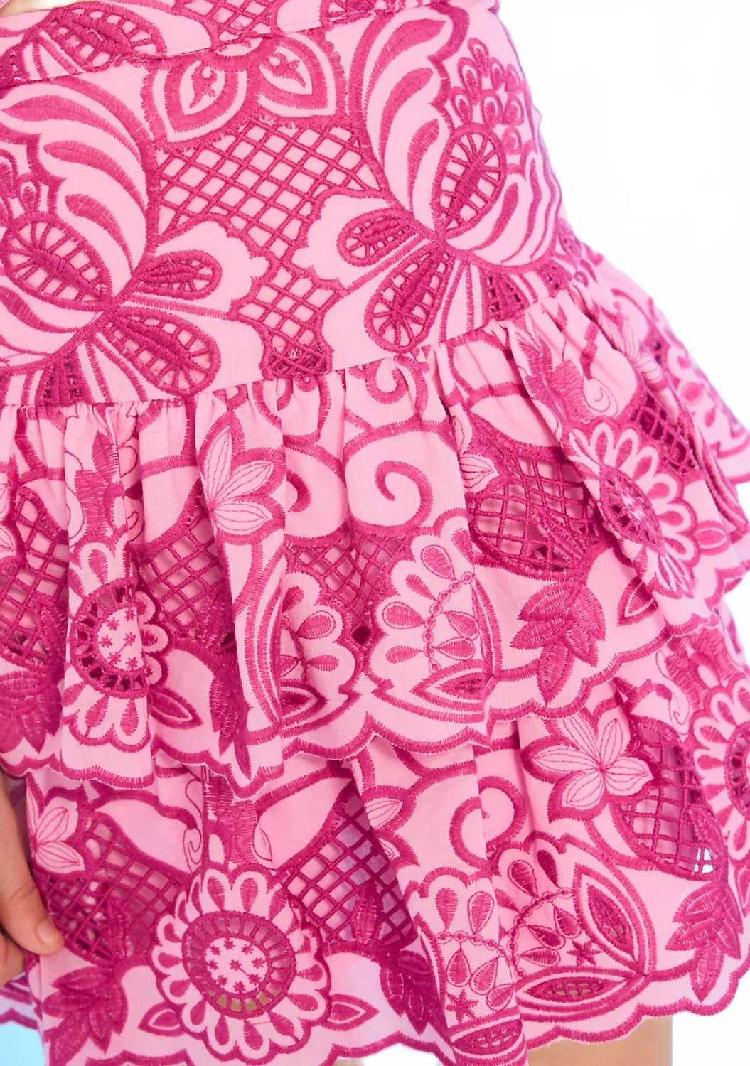 Girls' Alora Embroidered Top In Pink - Image 4