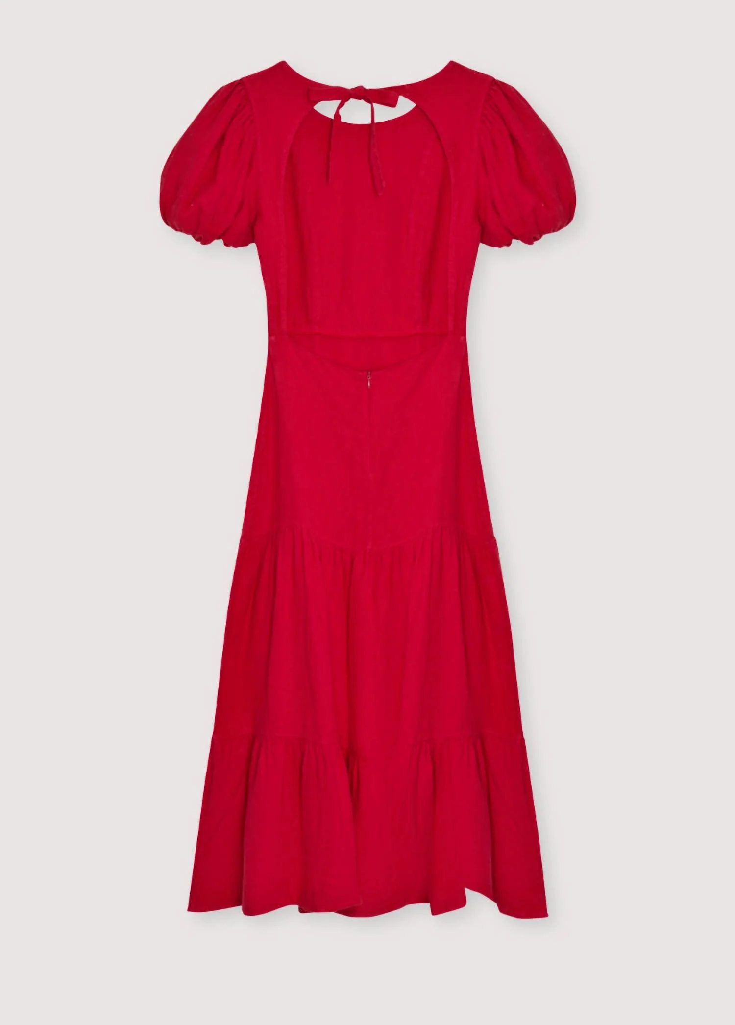 Girl's Cala Dress In Red - Image 2